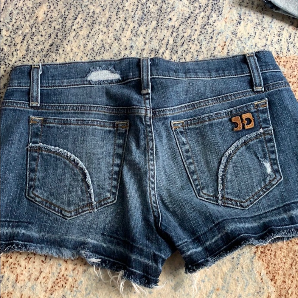 joe’s jeans shorts dark denim